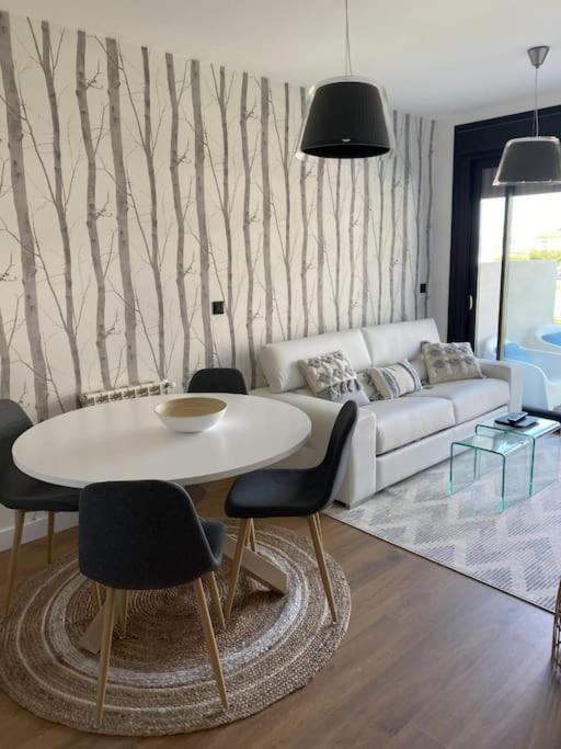 Precioso Apartamento Con Terraza Y Piscina En Portonovo-Sanxenxo 外观 照片